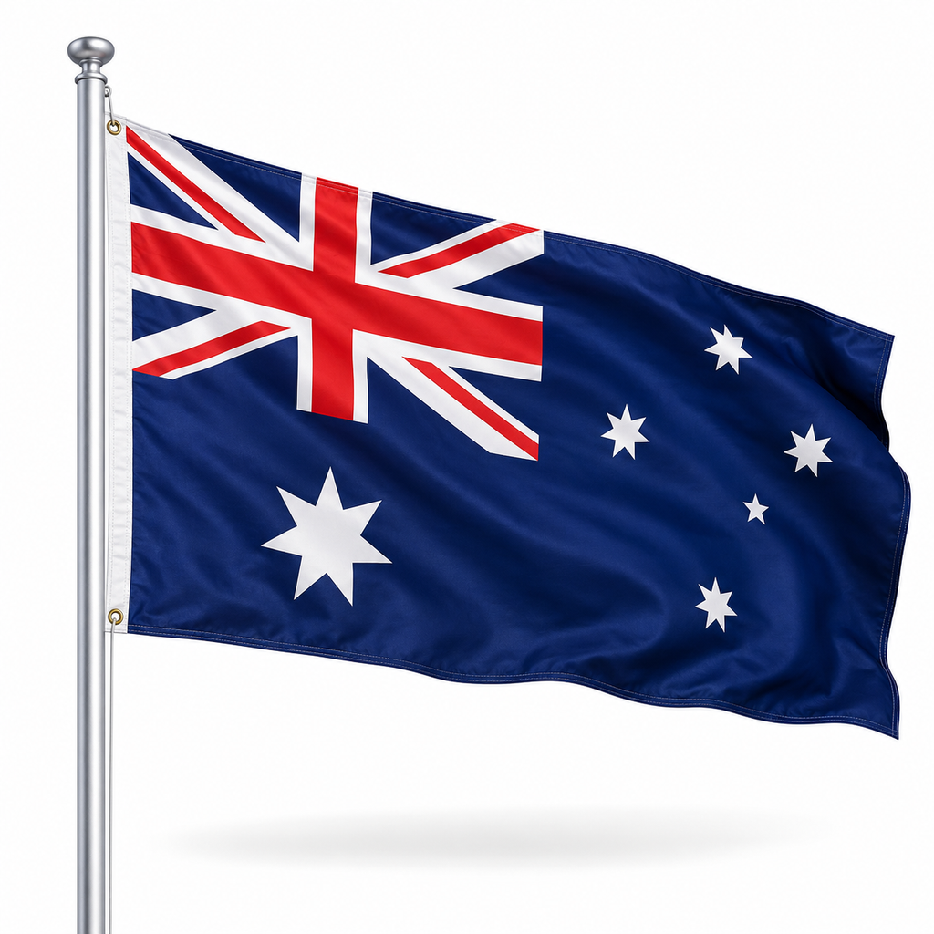 Australian Flag — Pole Sleeve Version (90x180cm)