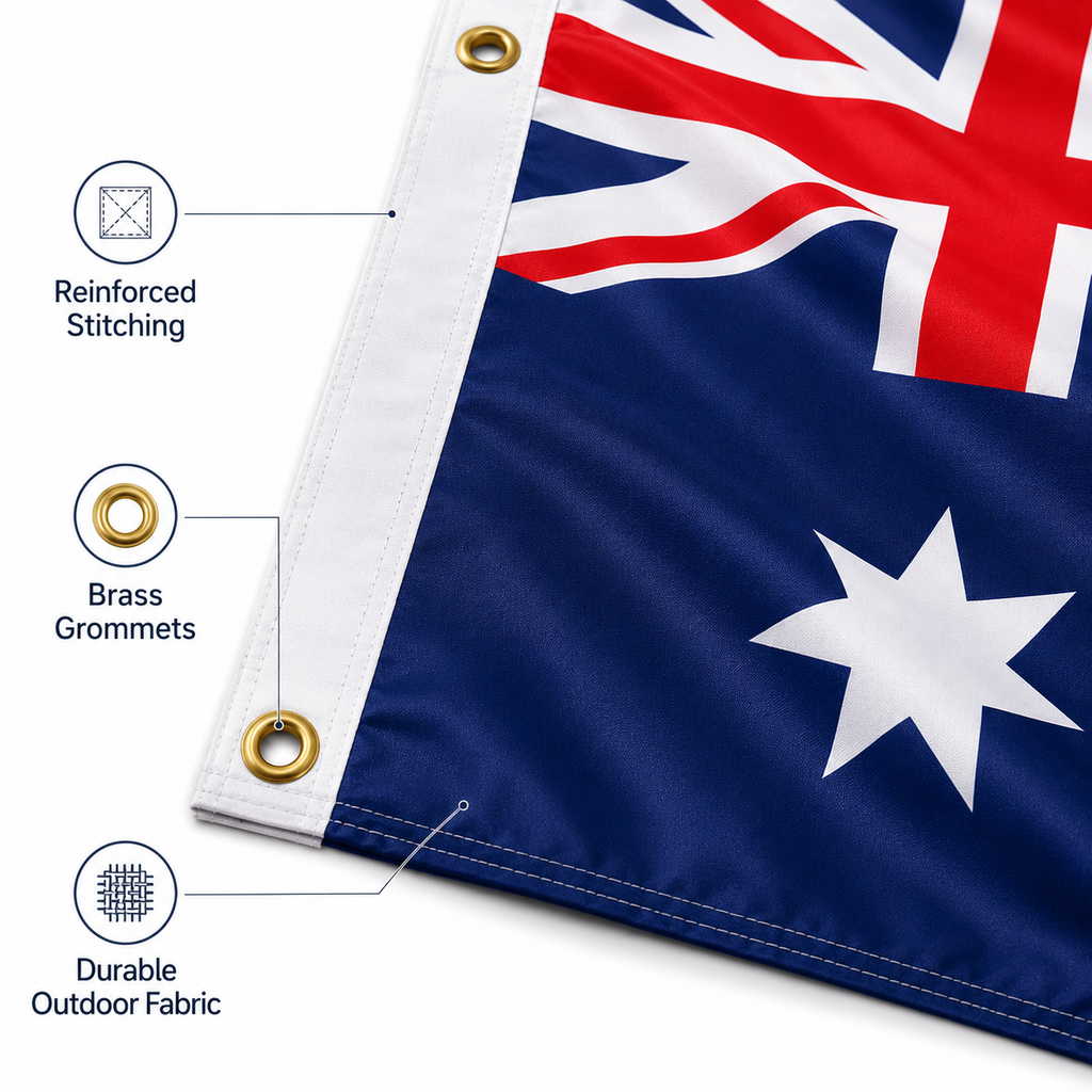 Australian Flag — Pole Sleeve Version (90x180cm)