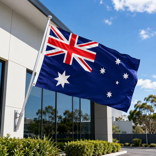 Australian Flag — Pole Sleeve Version (90x180cm)