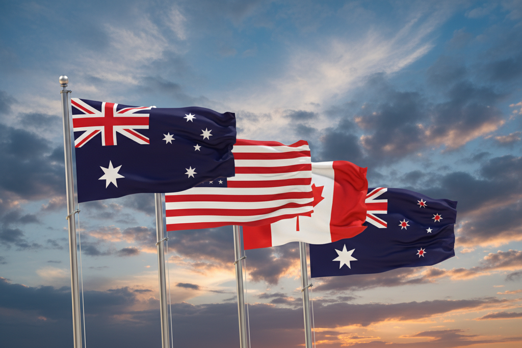 World Flags Starter Bundle — 5 Nations (90x180cm Each)