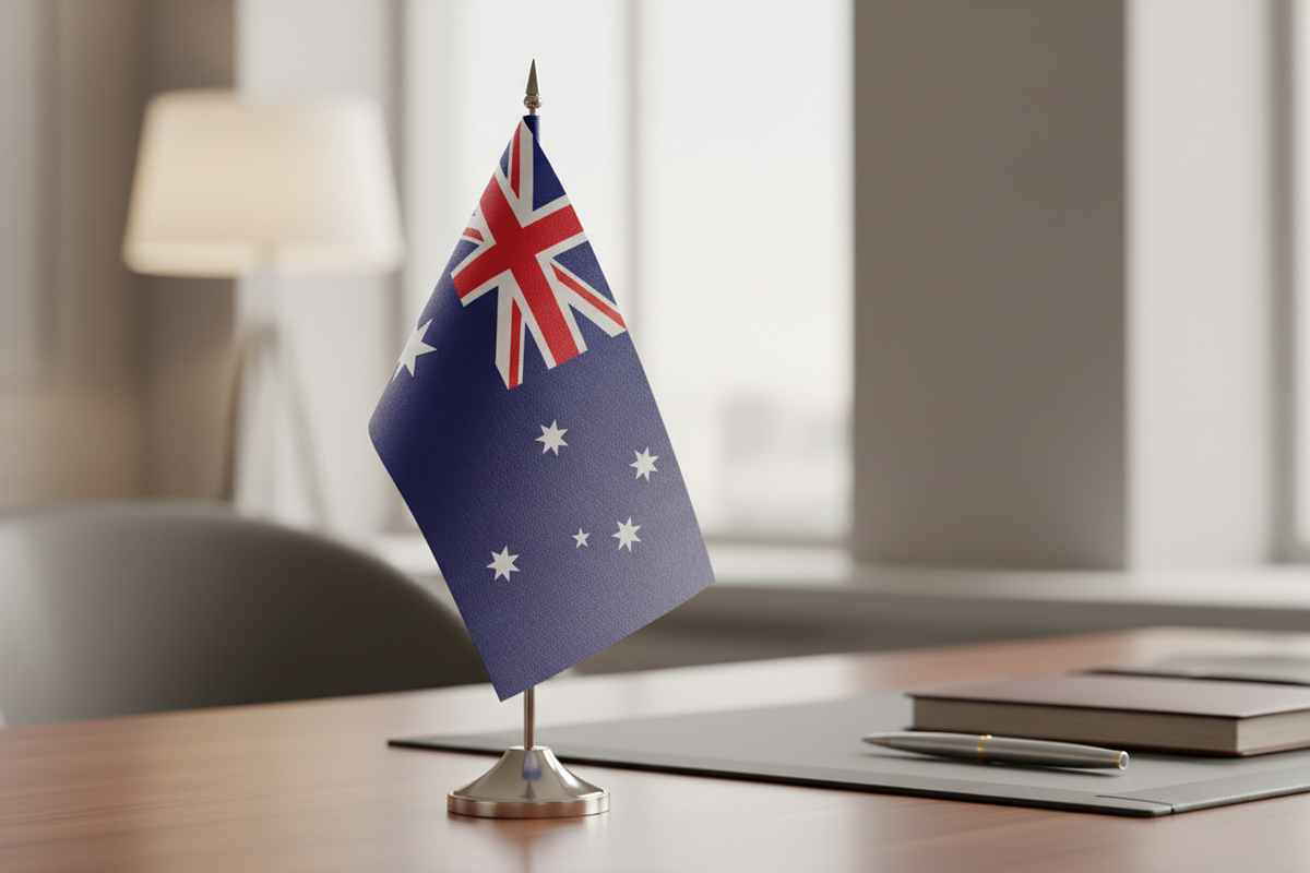Australian Flag — Table & Indoor (30x60cm)